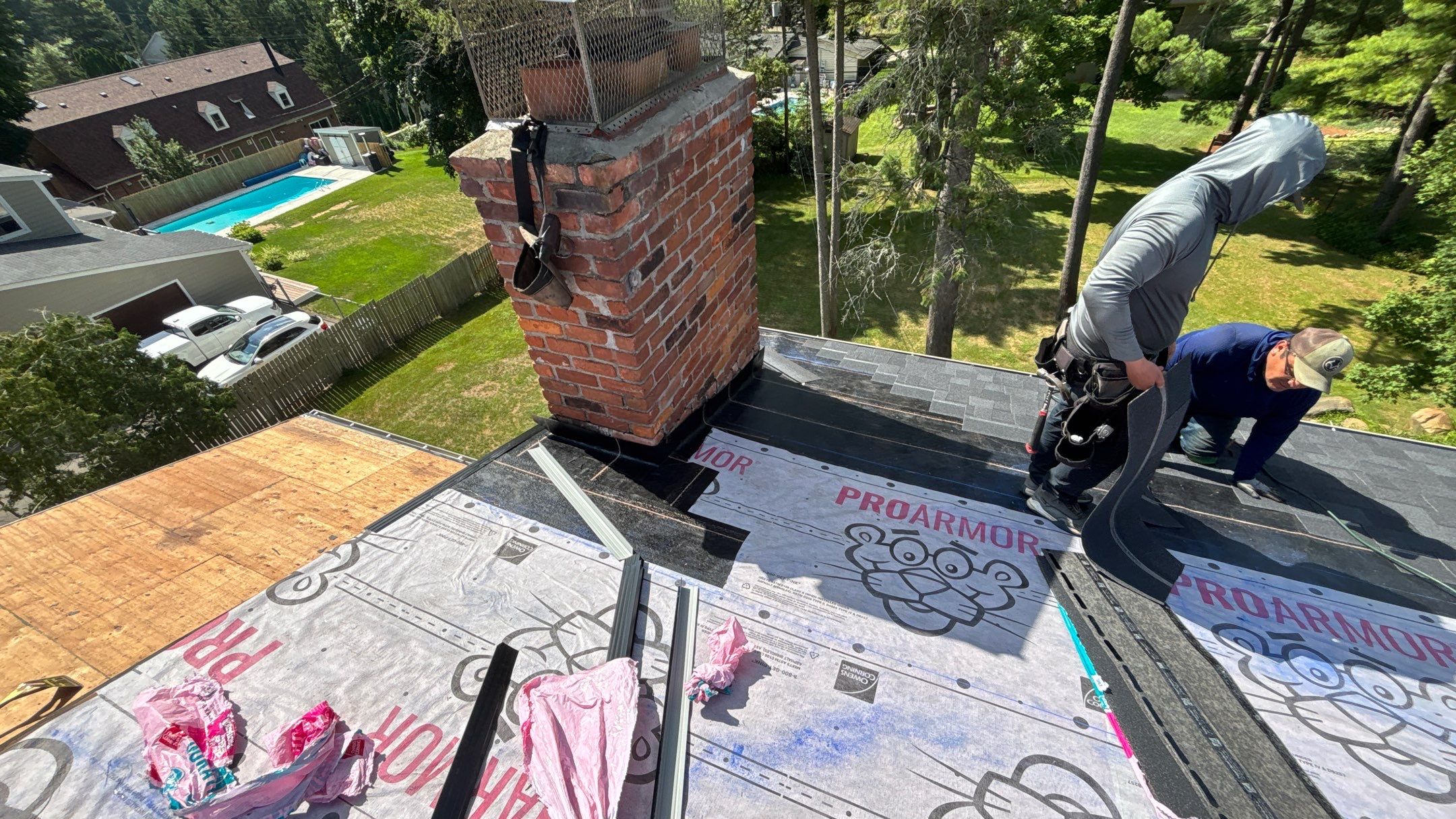 Roof Replacement using Owens Corning Onyx Black by 180 Contractors