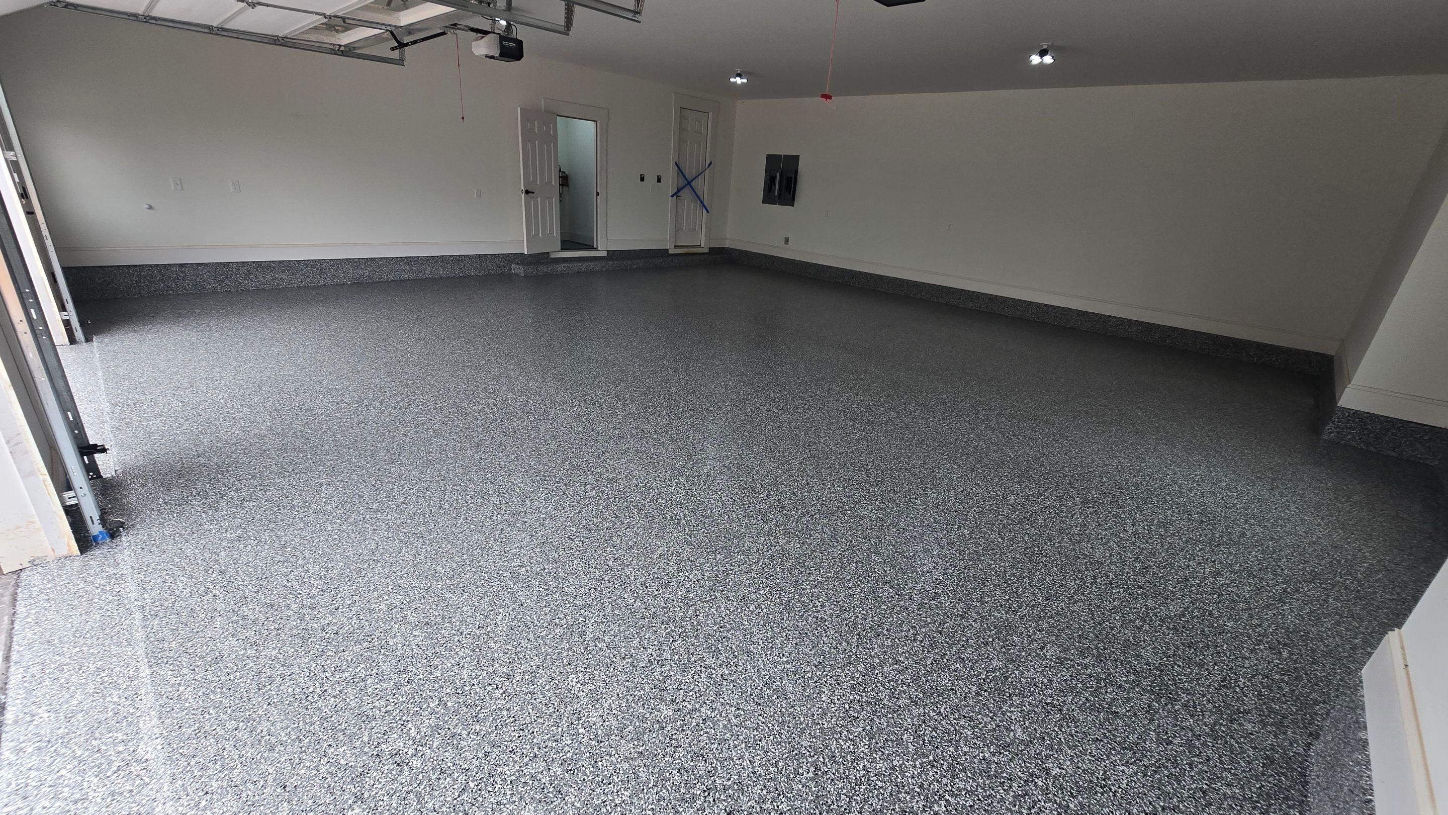Garage transformation using Wombat flake by Opus Renovations 