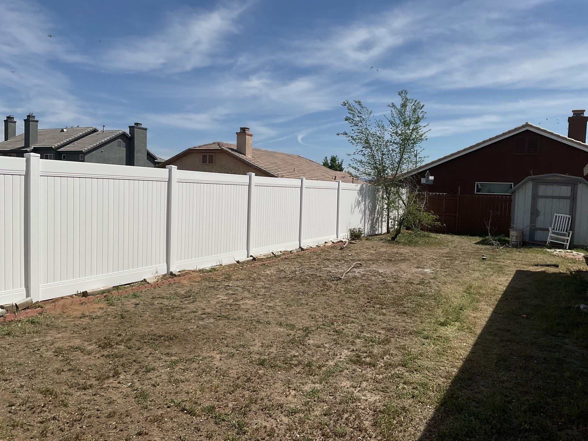 Fence Installation using Vinyl by Fence Guys Inc. 