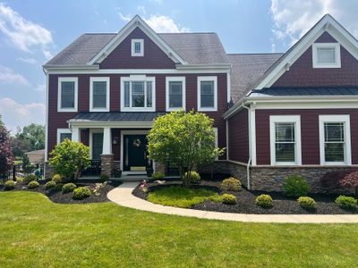 Countrylane Red James Hardie Siding Replacement in Franklin Park