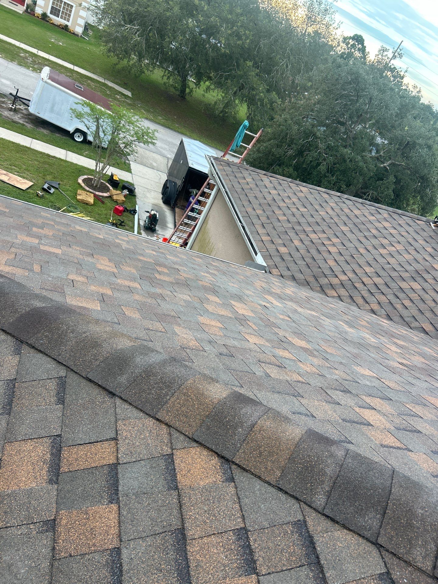 Deltona Roof Replacement Featuring Copper Canyon Shingles and Decking Repair by Pinnacle Roofing Group