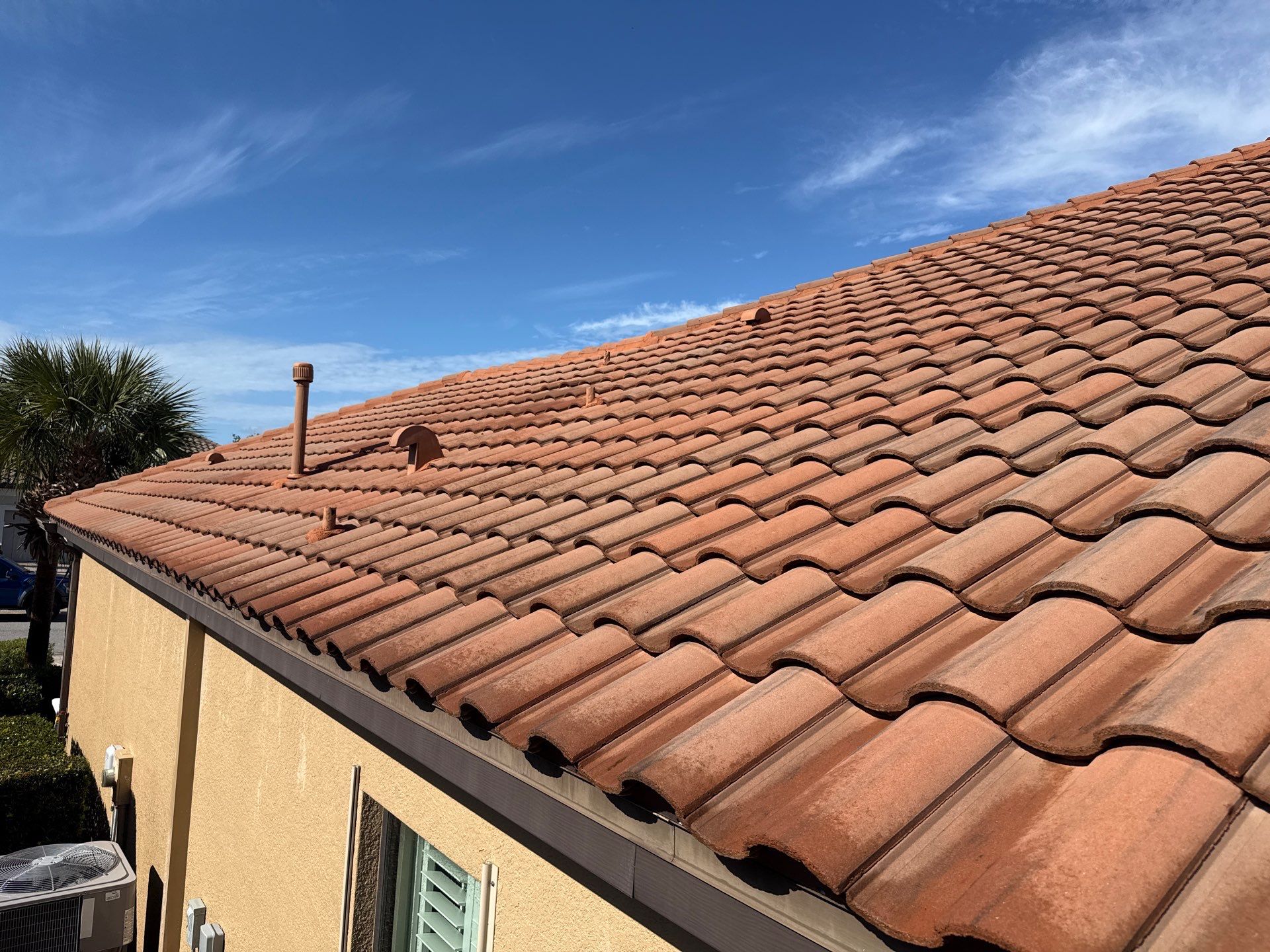 Barrel Tile Roof Cleaning in Esplanade Golf & Country Club – Lakewood Ranch, FL by Sunshine AquaWash