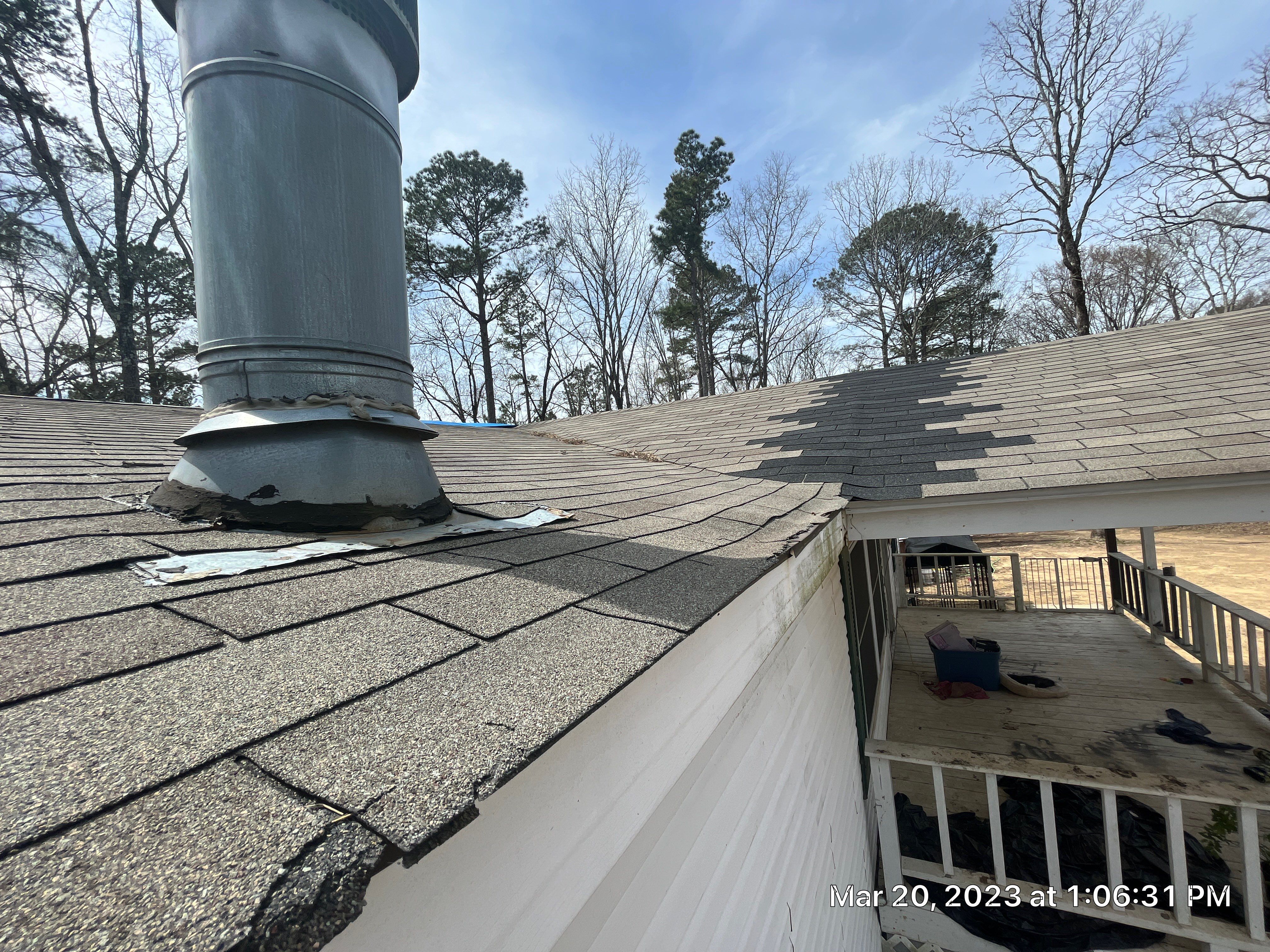 Residential Roofing Installation using 26 Gauge Colored Panels by Hostetler Roofing