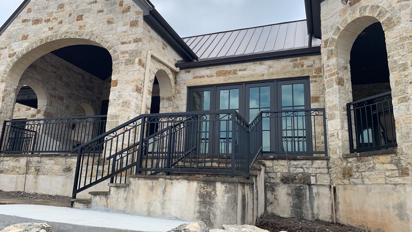 Cliffside installation for primary water source. by Hill Country Rain Water