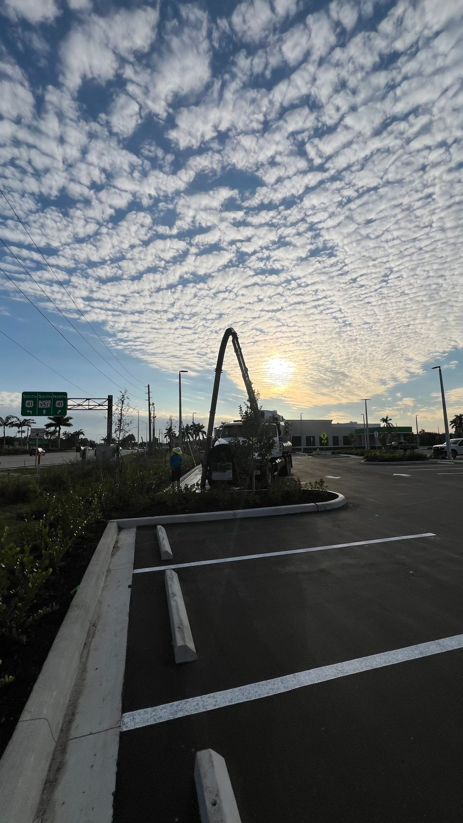 New Construction Commercial Parcel Stormwater System Cleaning by APS Power & Water