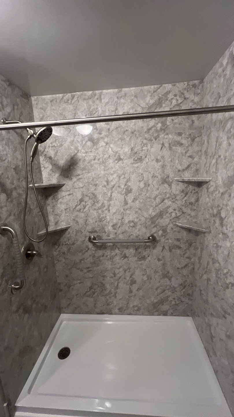 Tub to Walk-In Shower Installation in East Windsor, CT  by Yankee Home Improvement