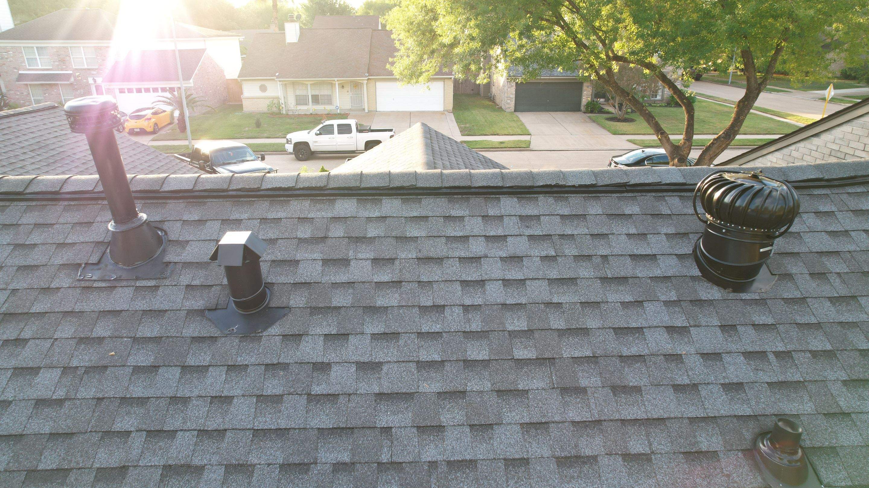 Tan Architectural Shingle Roof Replacement — Houston, TX by PL Roofing & SB Roofing, LLC.