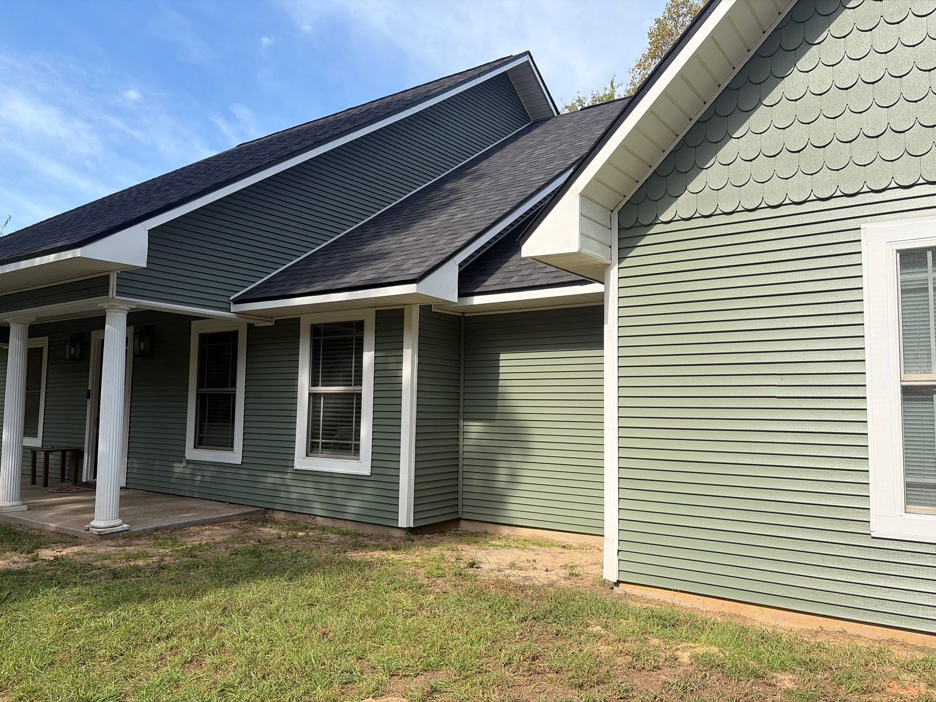 From Aged Yellow to Fresh Green in Frankston, Texas by Quality Coats Painting