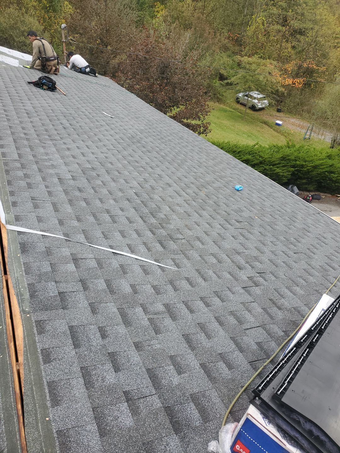 Residential Roofing Installation using GAF Timberline HDZ Pewter Gray by Rainstoppers Roofing