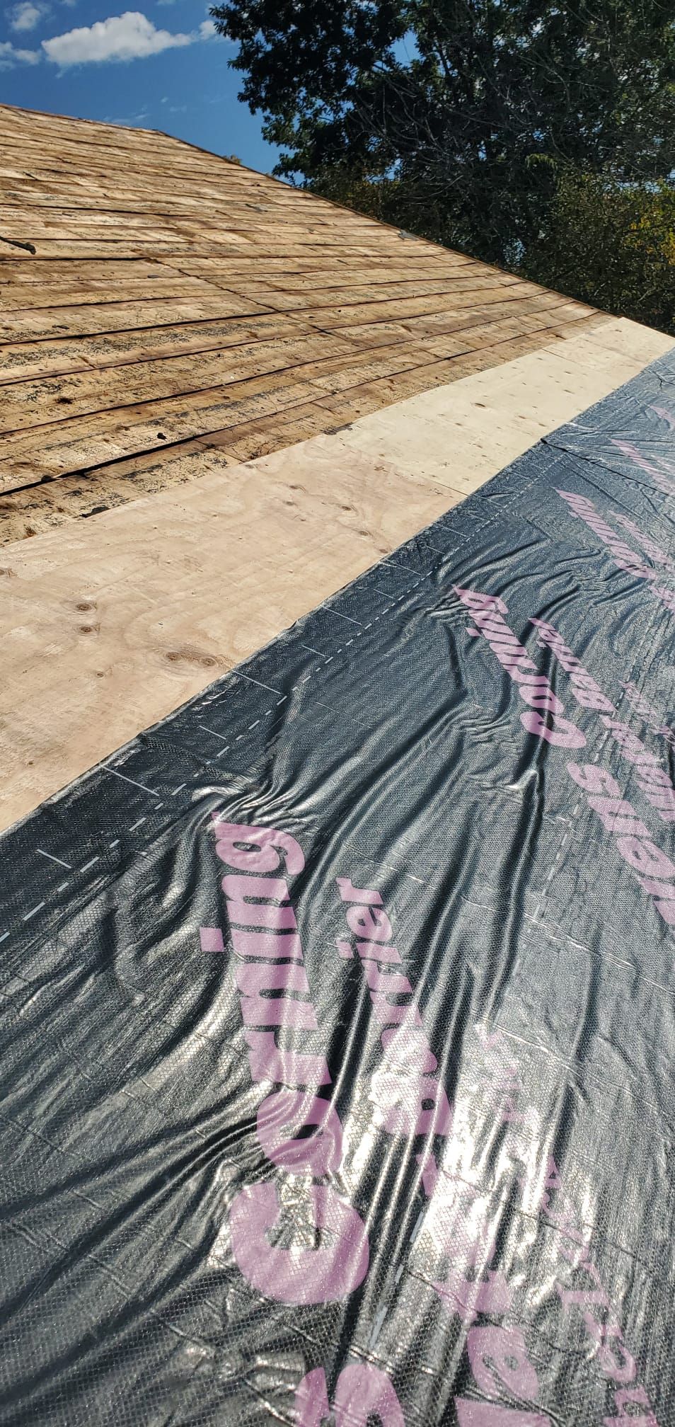 Residential Roofing Installation using Owens Corning TruDefinition Slatestone Gray by A Plus Exterior