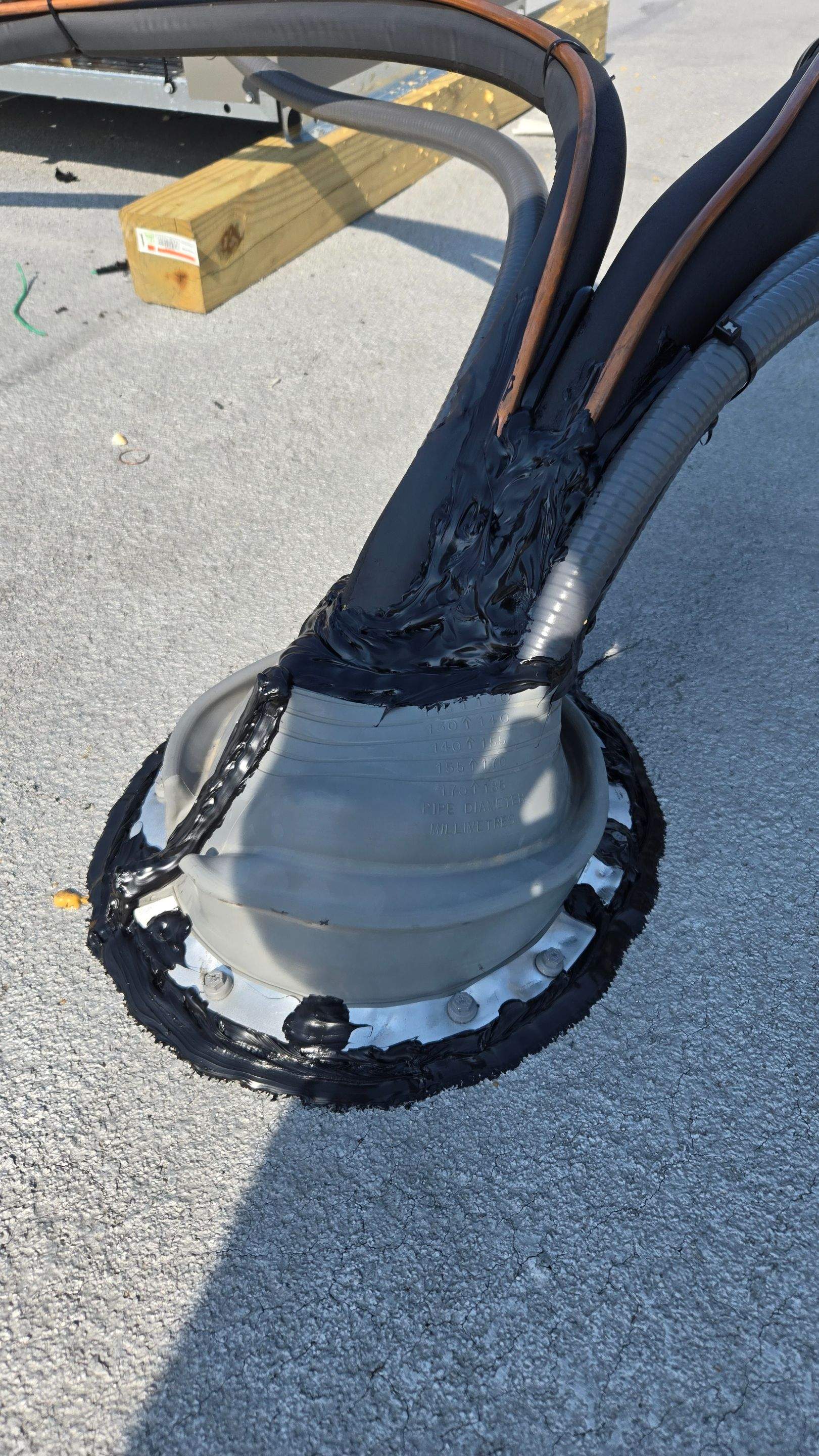 Just a pitch Pocket on a School by Level Up Roofing and Restoration Services LLC