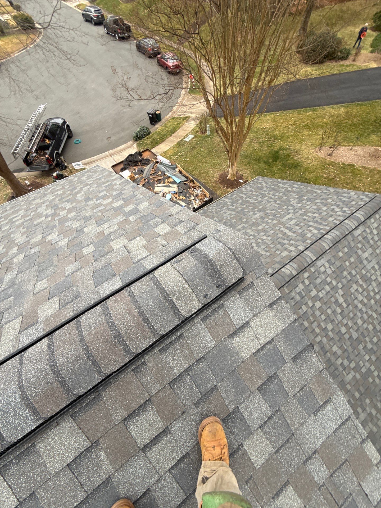Fairfax Station :Residential Roof Replacement with CertainTeed Landmark Pro in Max Def Drift Wood by RM Banning, Inc.