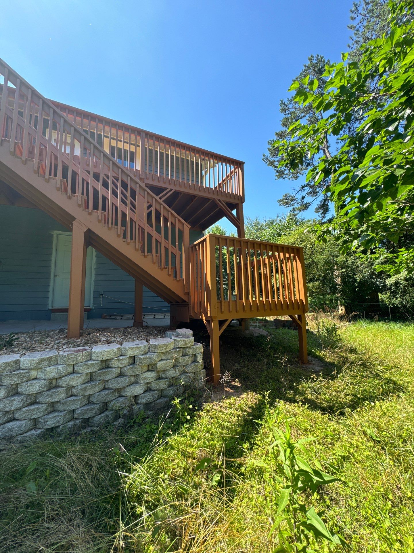 Multi-Level Deck Refinishing and Wood Staining in Duluth by Swift Home Renovations