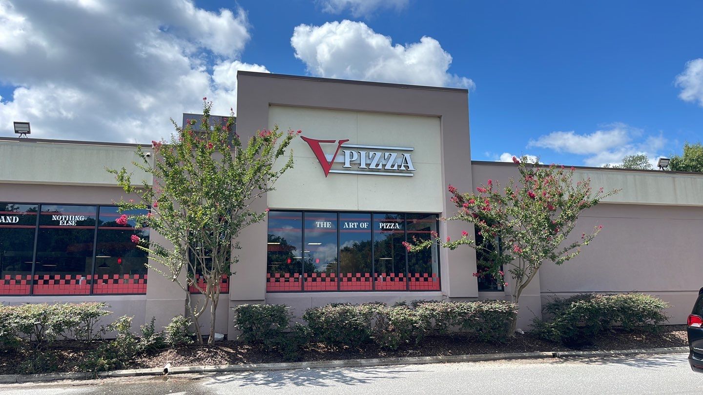 Channel Letters for V Pizza by SignCrafters