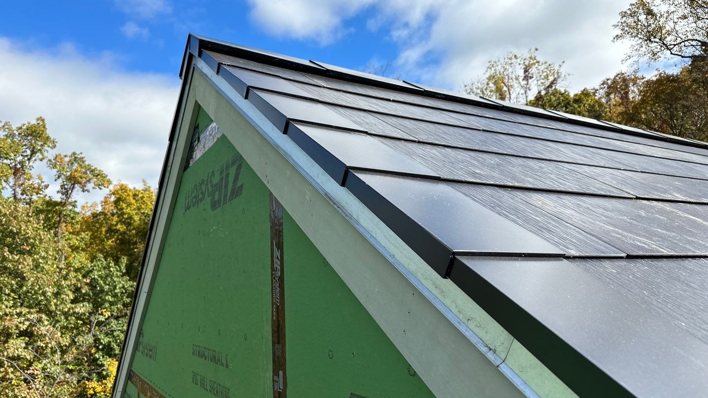 Roof Installation using Tesla Solar Roof V3 by American Home Contractors