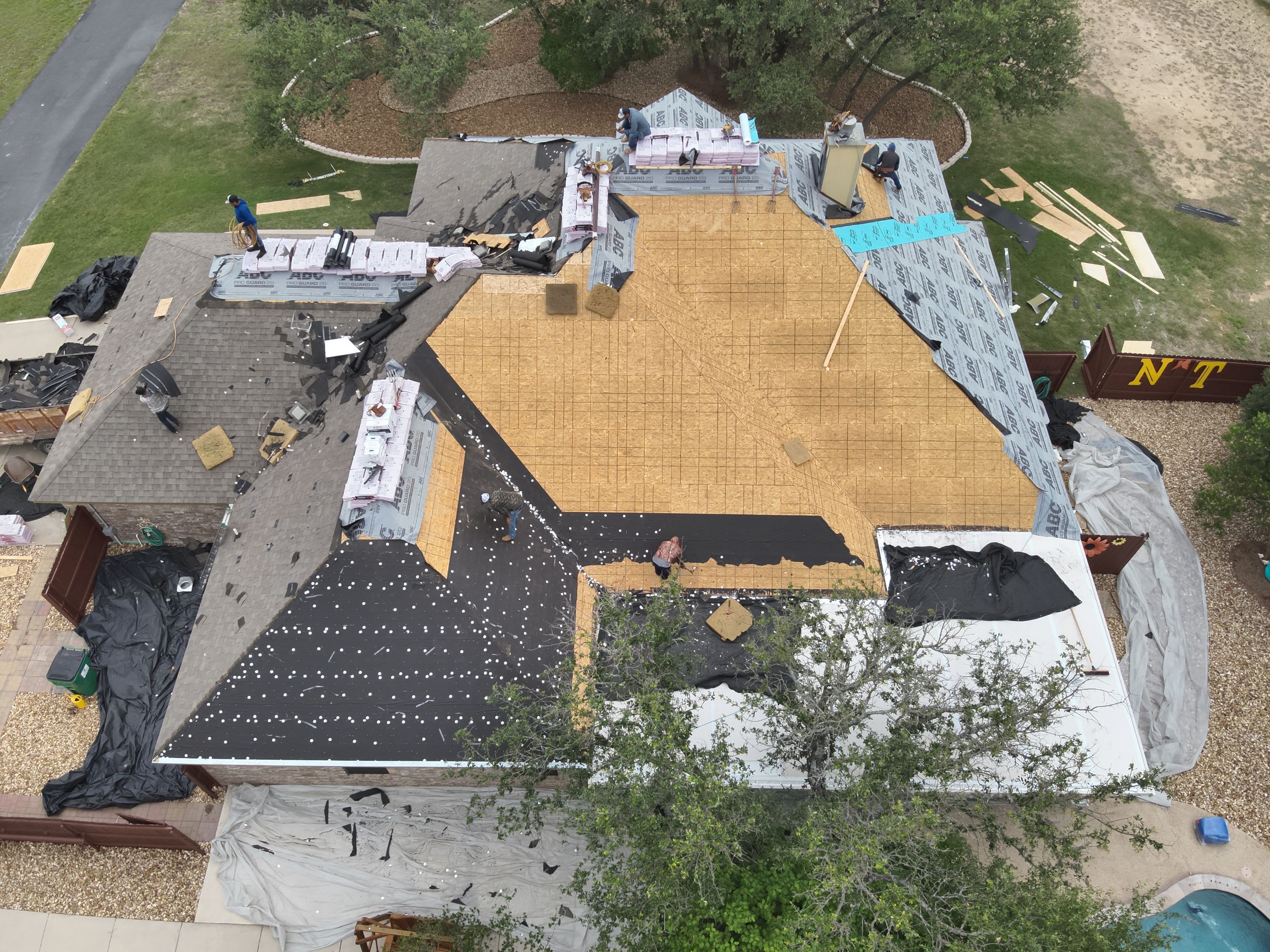 Residential Roof Replacement with Owens Corning - Duration - Sedona Canyon by Action Exteriors Austin