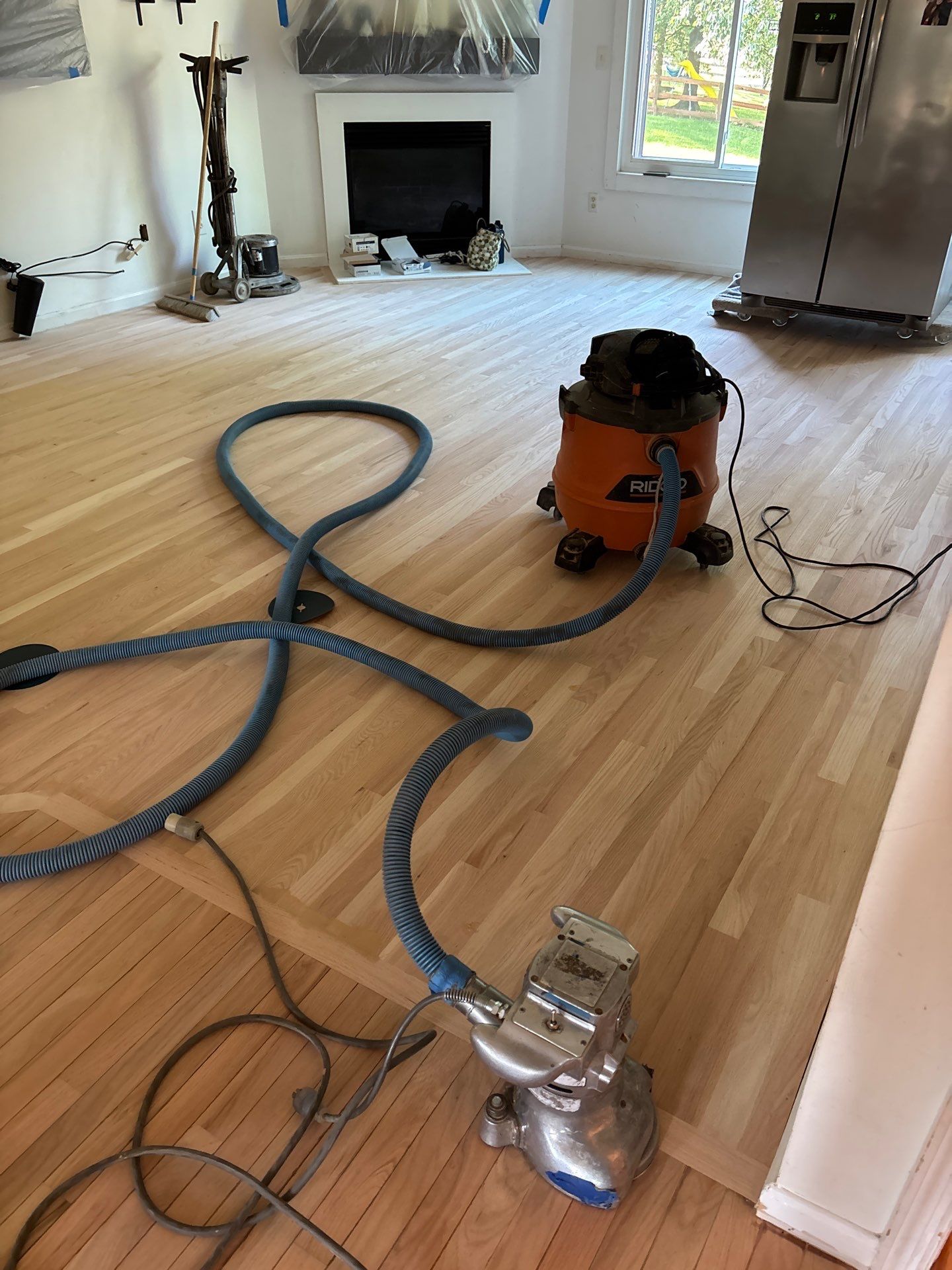 Natural Oak Hardwood Installation and Refinishing in Florence, Kentucky by Footprints Floors Kentucky