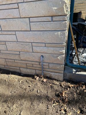Underground feed to garage