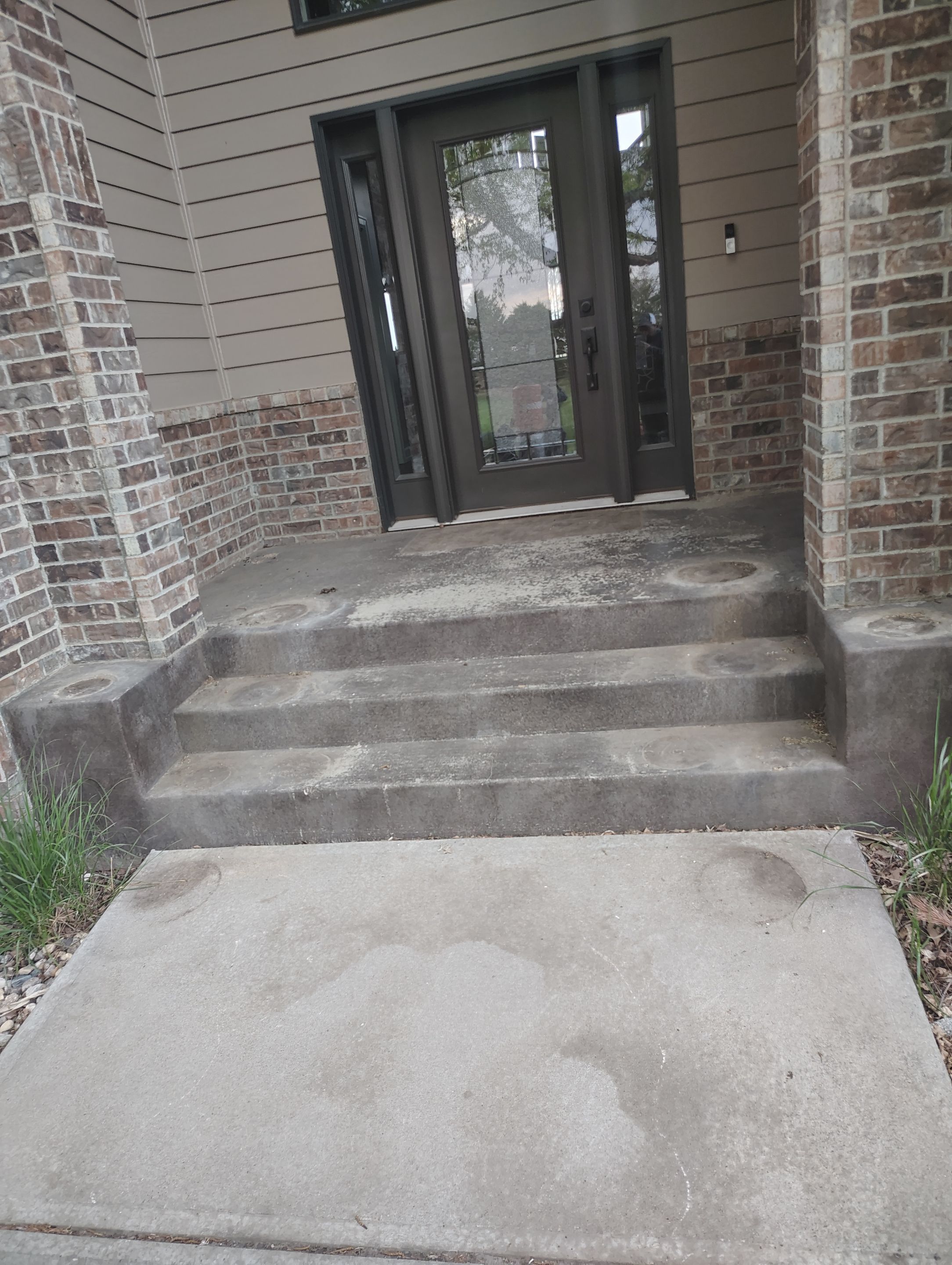 Front Porch Concrete Coating and Restoration in Harrisburg by Select Painting, Coatings & Garage Cabinets