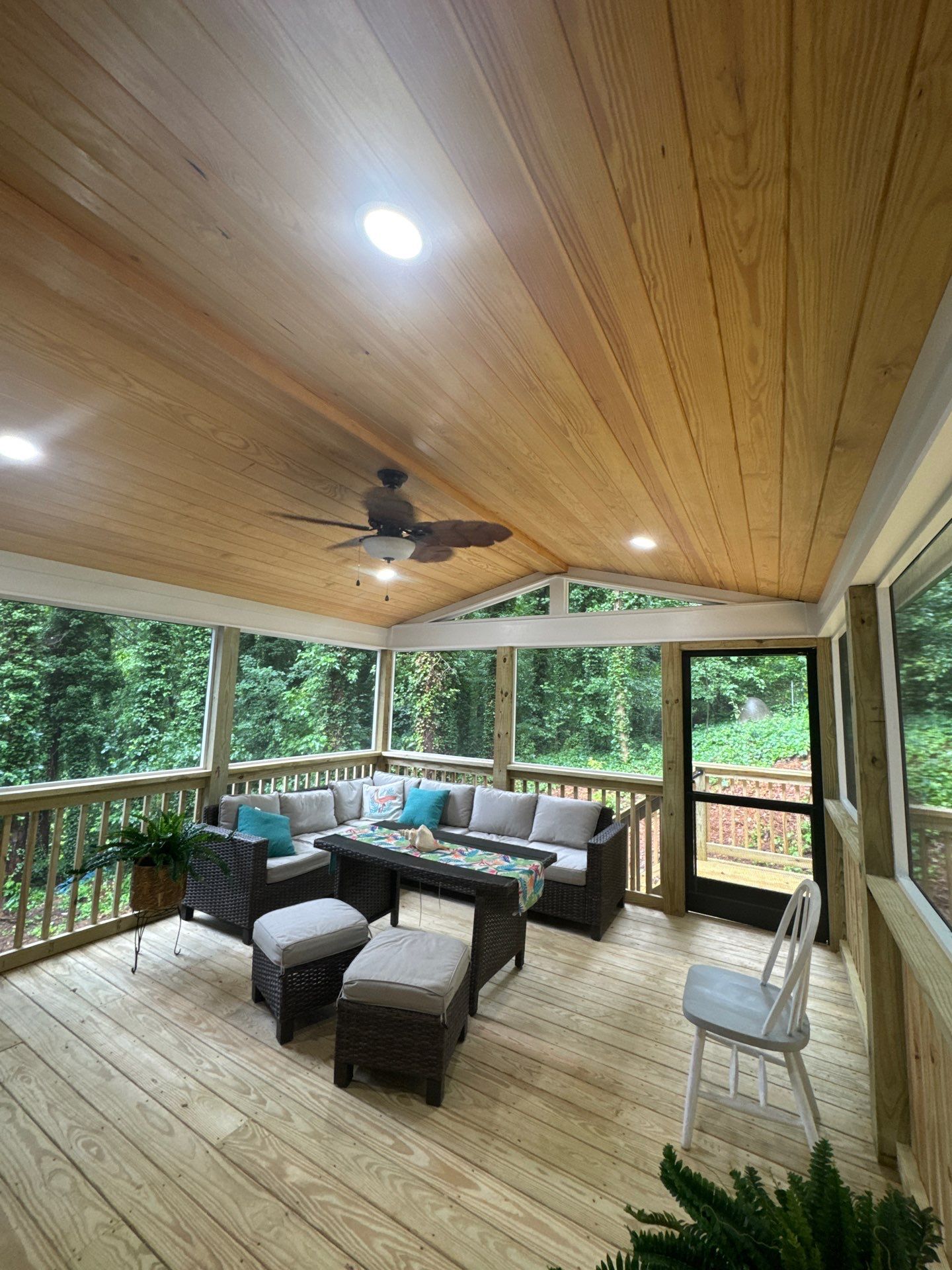 Custom Screened-In Porch and Multi-Level Deck Addition in Acworth by Swift Home Renovations