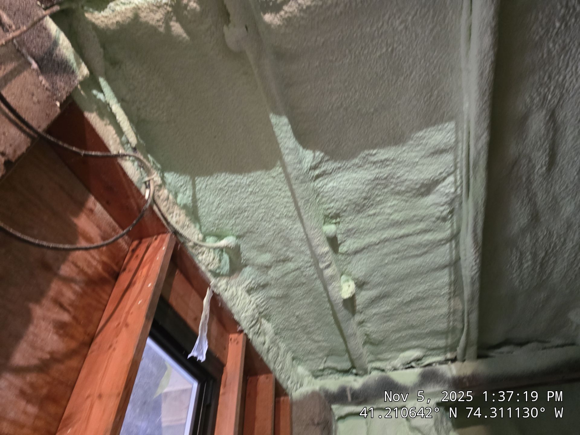 Basement Ceiling using Closed Cell Spray Foam by NYS Foam & Energy