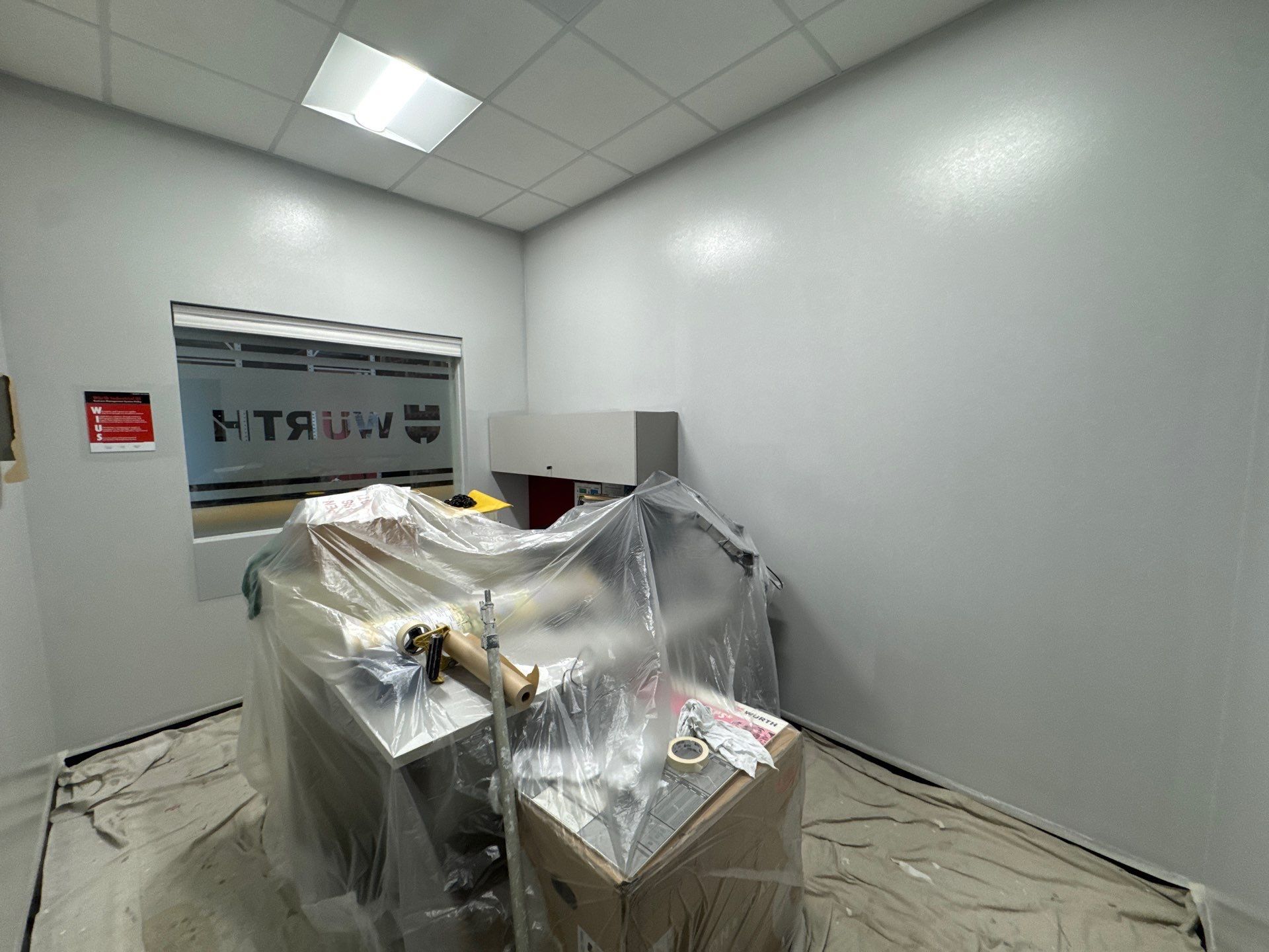 Commercial Interior Repaint Office & Warehouse by Midwest Paint LLC