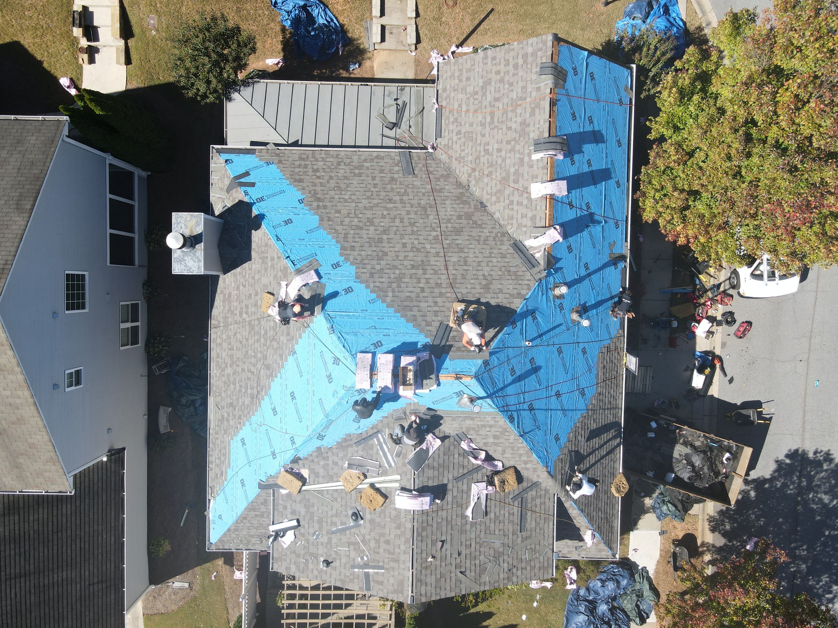 Residential Roofing Installation using Owens Corning by Inspector Roofing and Restoration