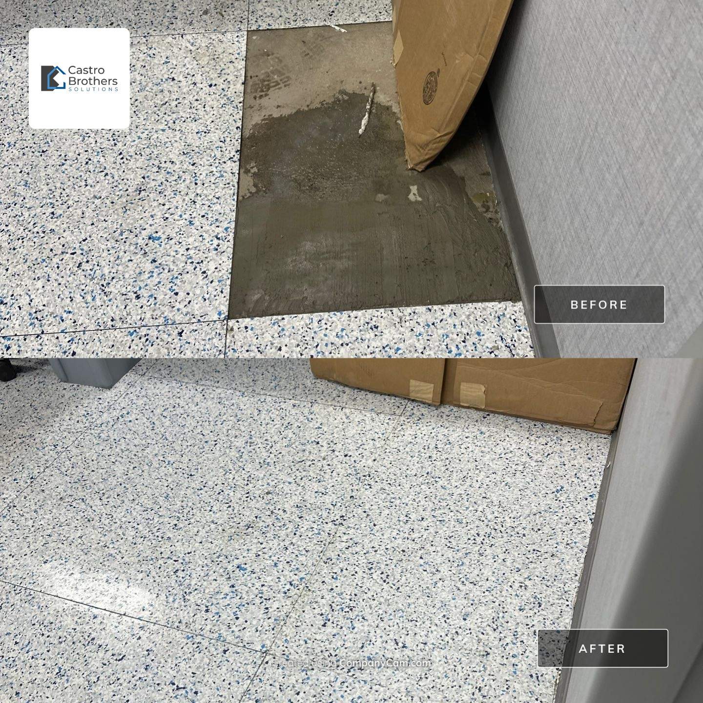 Commercial Medical Facility Flooring Repair by Castro Brothers Solutions