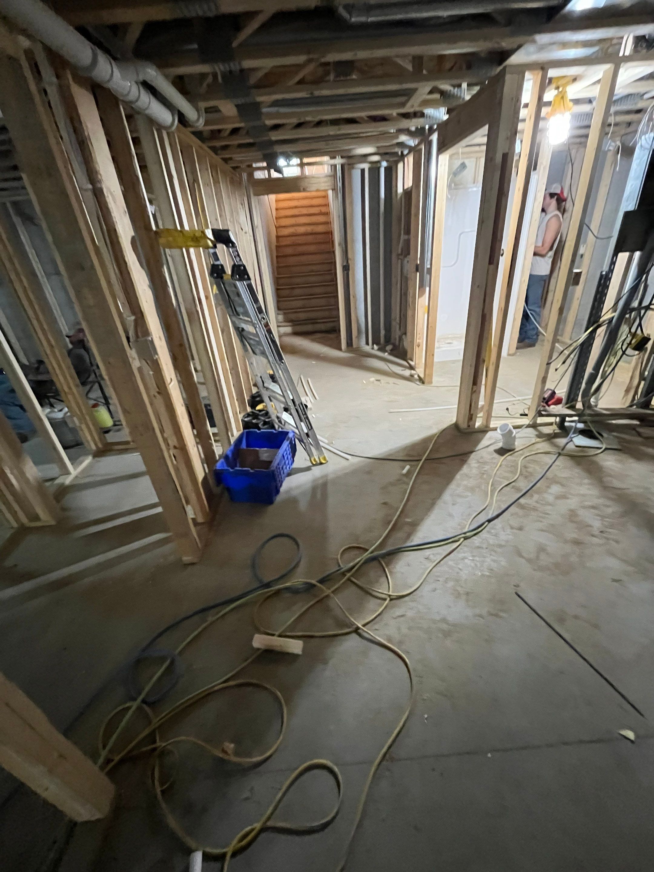 Custom Garage and Basement Epoxy Floor Coating in Menno by Select Painting, Coatings & Garage Cabinets