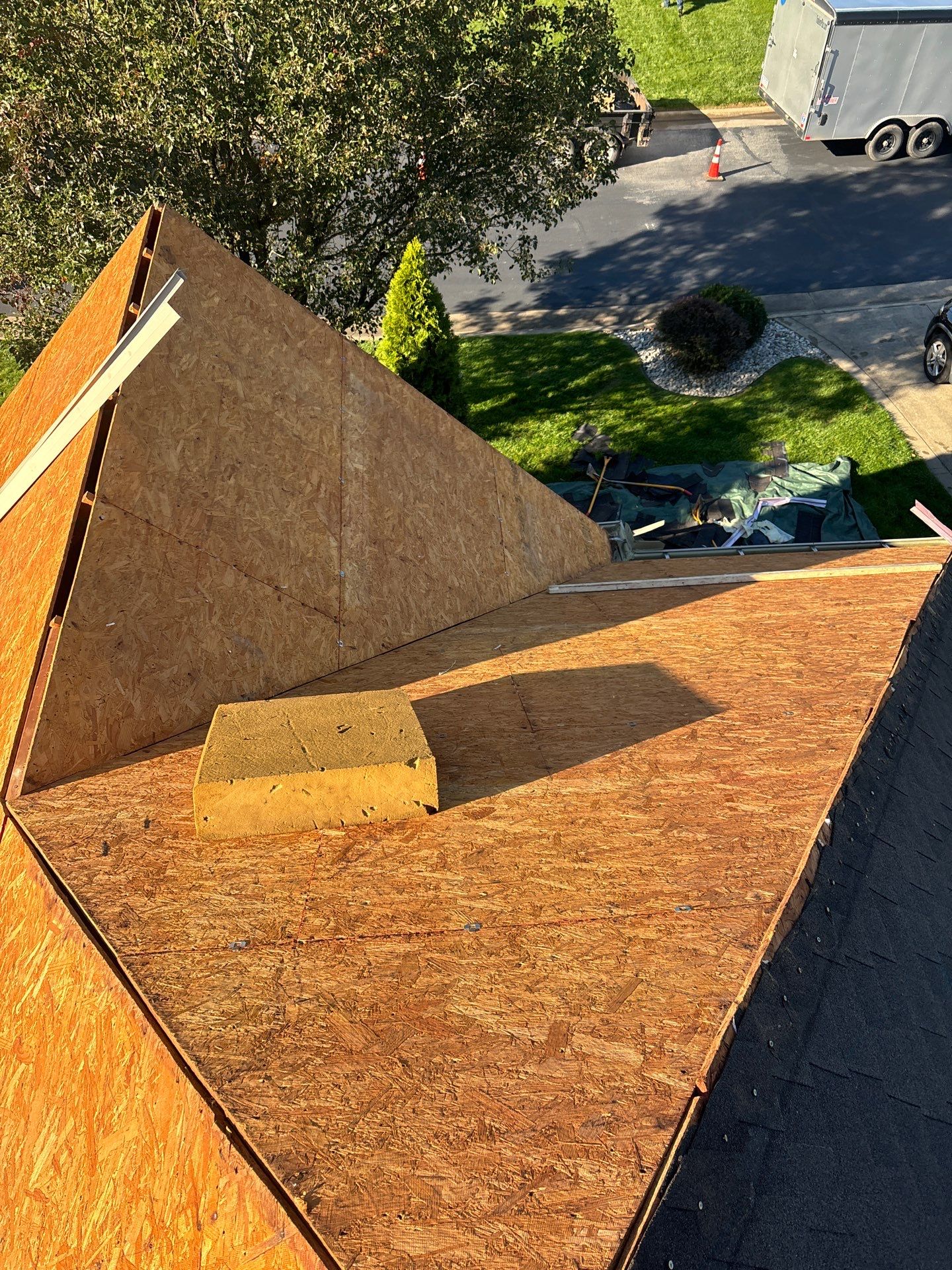 Residential Roofing Installation using GAF TImberline HDZ Hickory by Rainstoppers Roofing