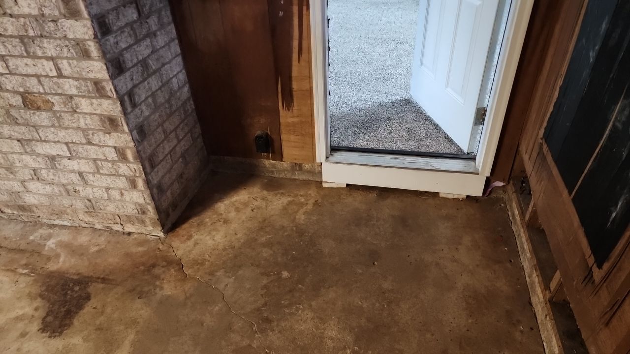garage floor clean using cleaner by G&H Home Tech Pros LLC