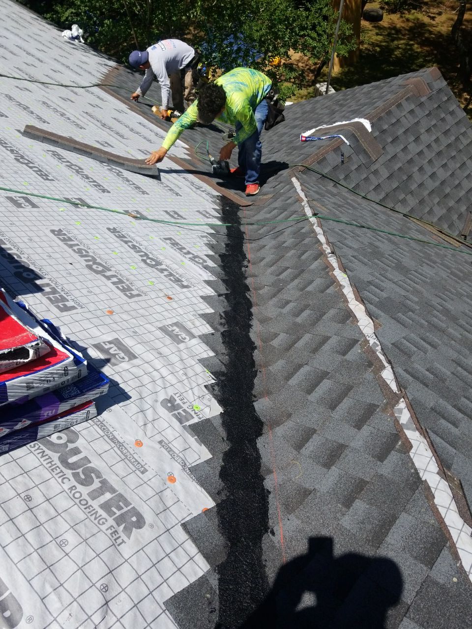Residential Roofing Installation using Roof Replacement by American Roofing & Construction LLC