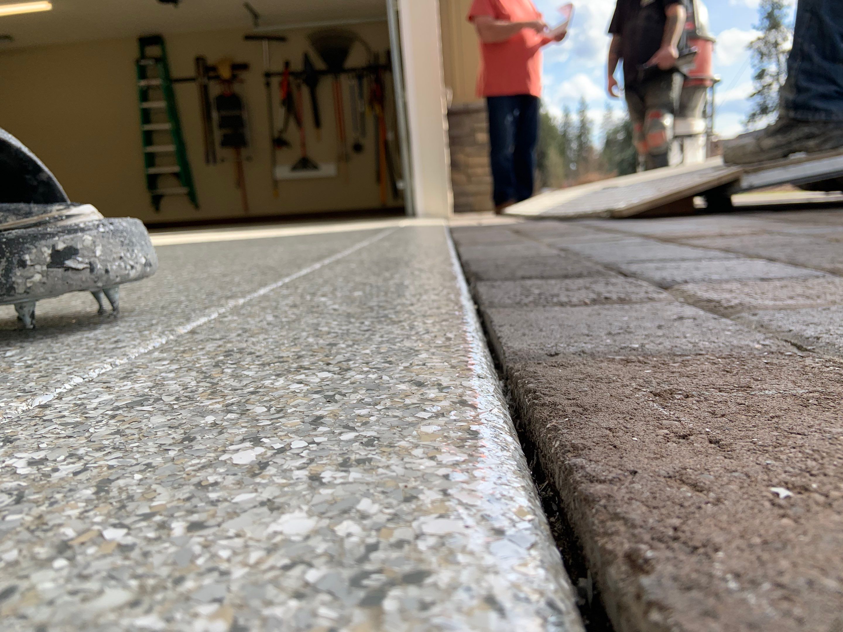 Garage Transformation using Mt Everest by Croc Coatings, LLC