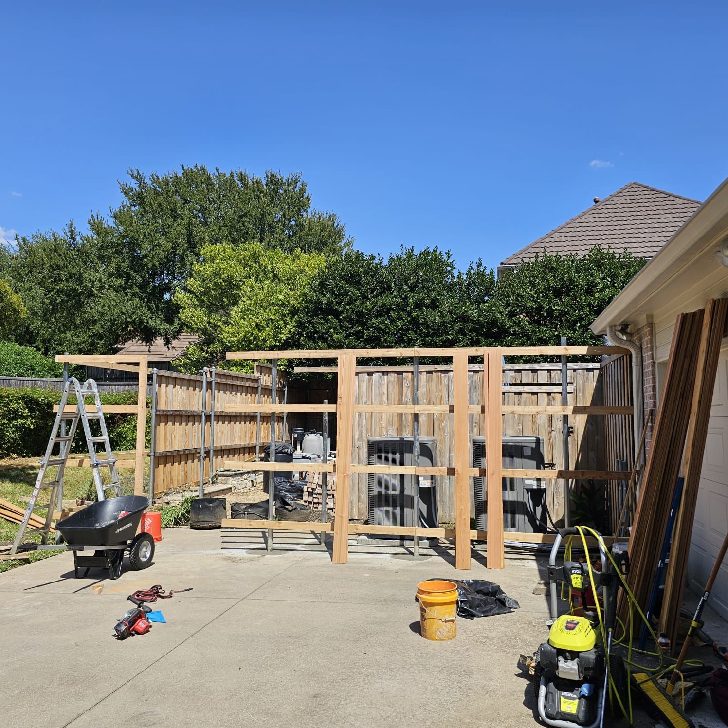 Fence & Concrete Patio by EL-GC LLC 