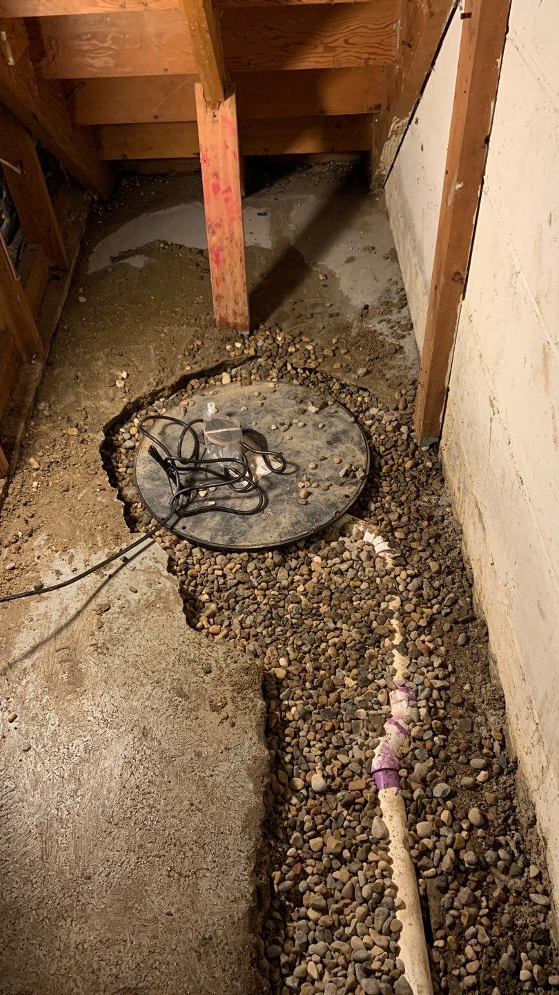 Custom Dual Sump System for Maggie by Waterproofing Northeast