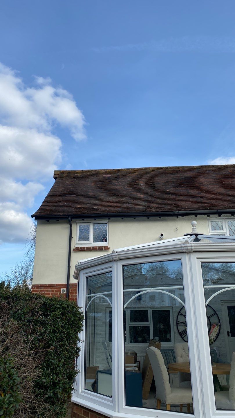 Roof Clean using Mosmatic FSC and Biocide by Ges Exterior Cleaning ltd