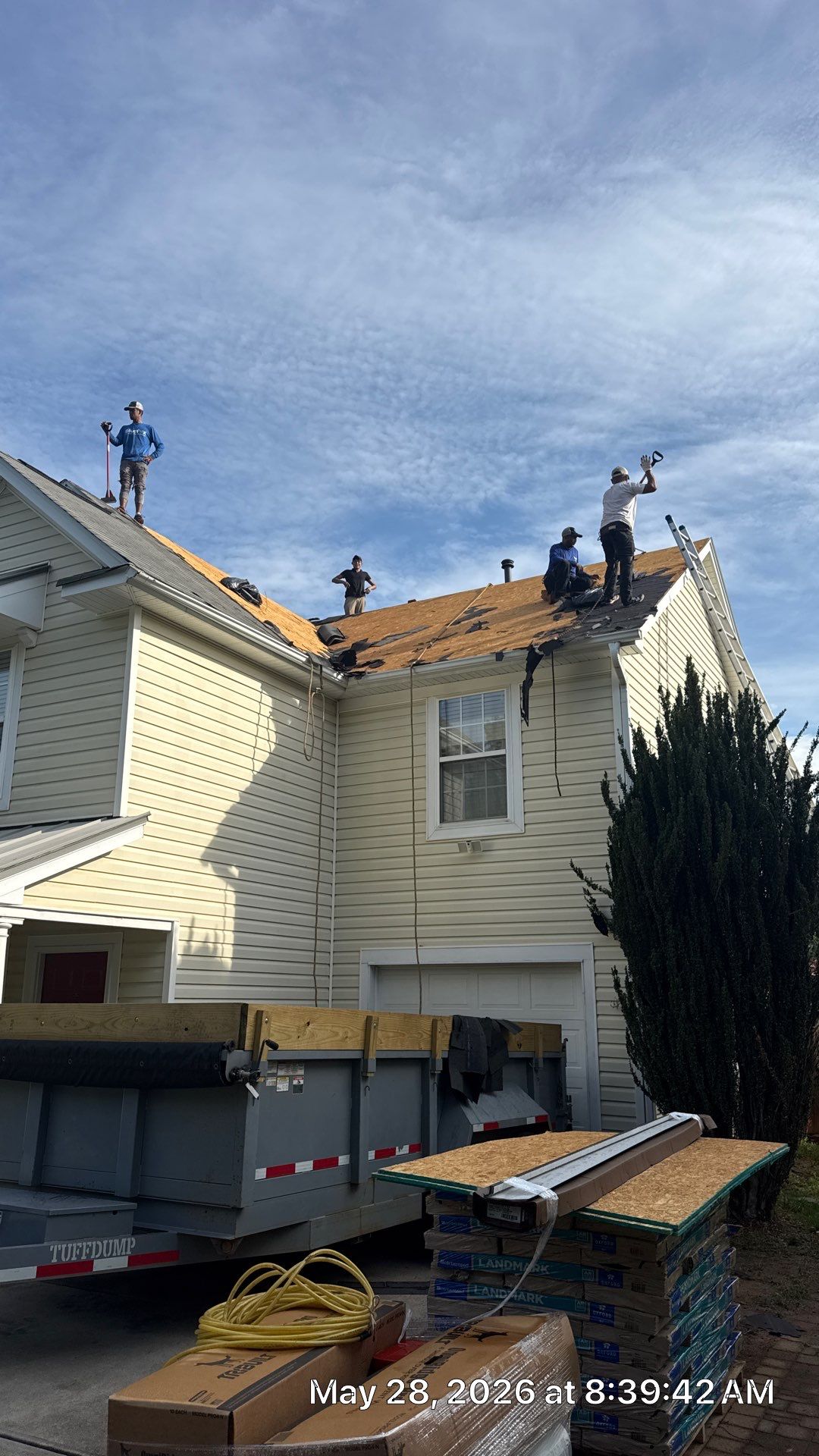 Roof and downspout replacement by hail and wind damage by Just Brilliant Restoration JBR
