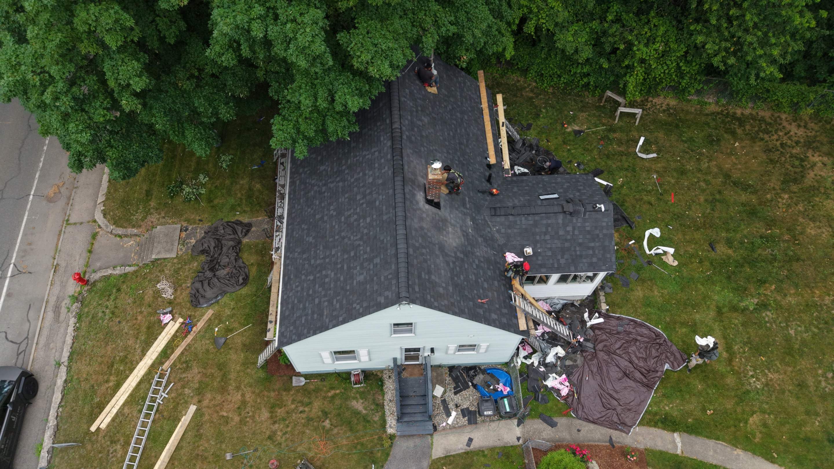 Bold New Look for a Newburyport Home — Full Roof Replacement in Onyx Black by JOHNNYS PRO