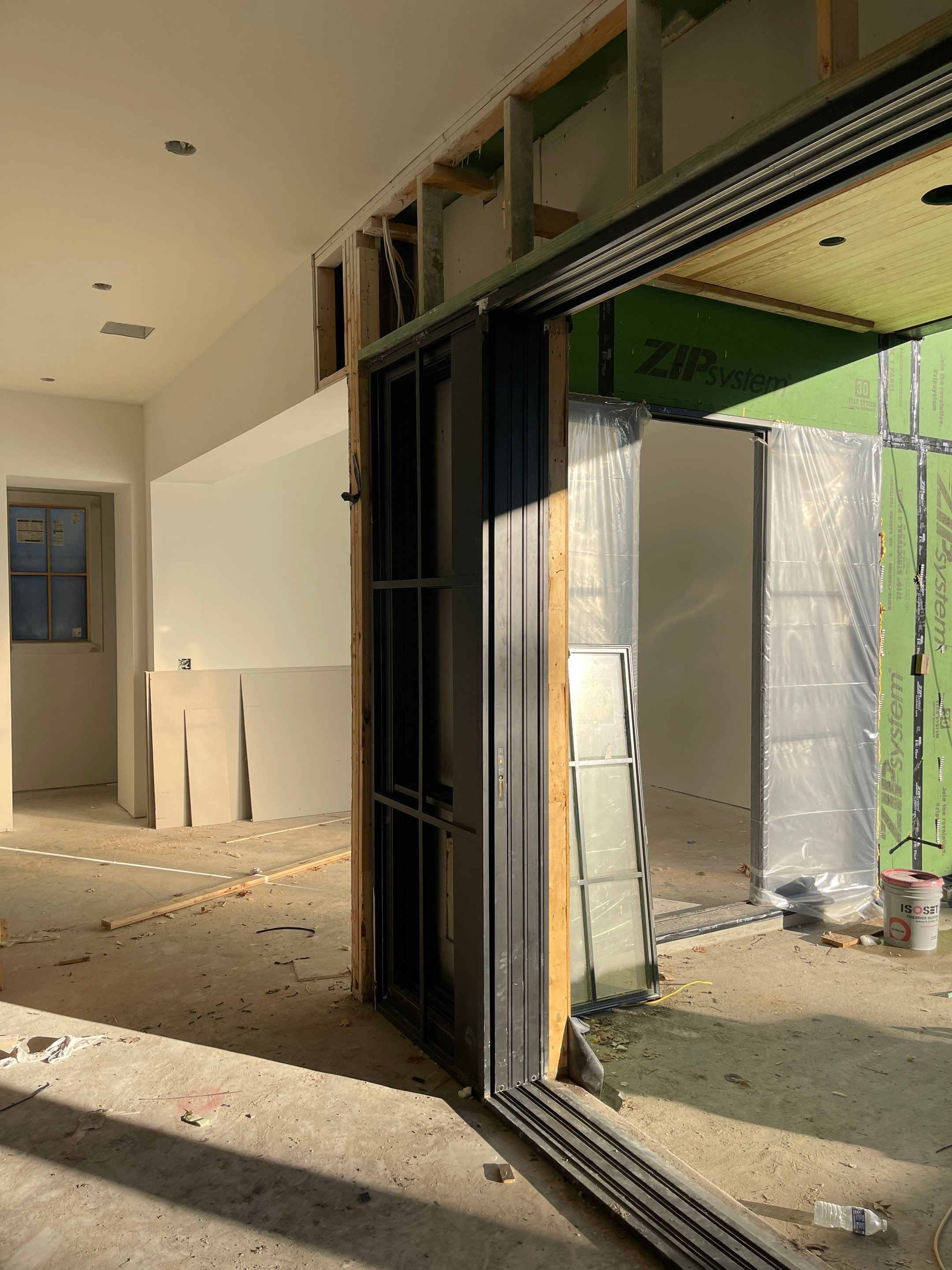 Custom 6-Panel Bi-Parting Sliding Pocket Door Installation in Dallas by Solara Custom Living