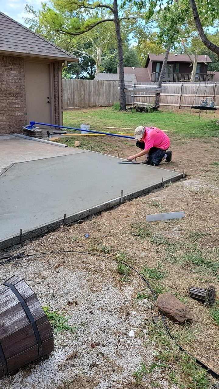 Tree removal , Concrete, Pergola, and sod install  by Clays Services Inc