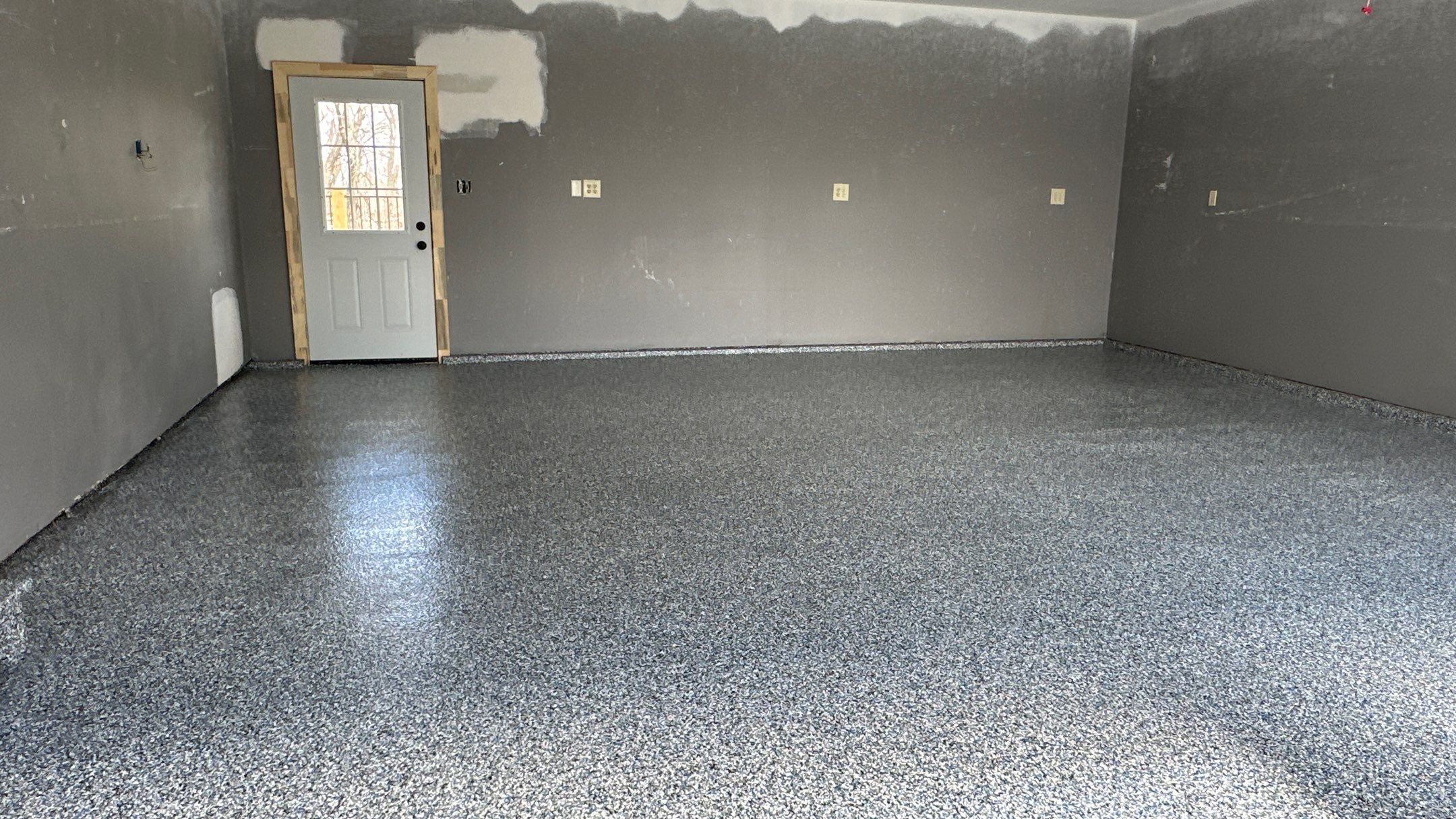 Kurt C. upgraded their garage floor with Banner Blue Flake  by Banner Garage