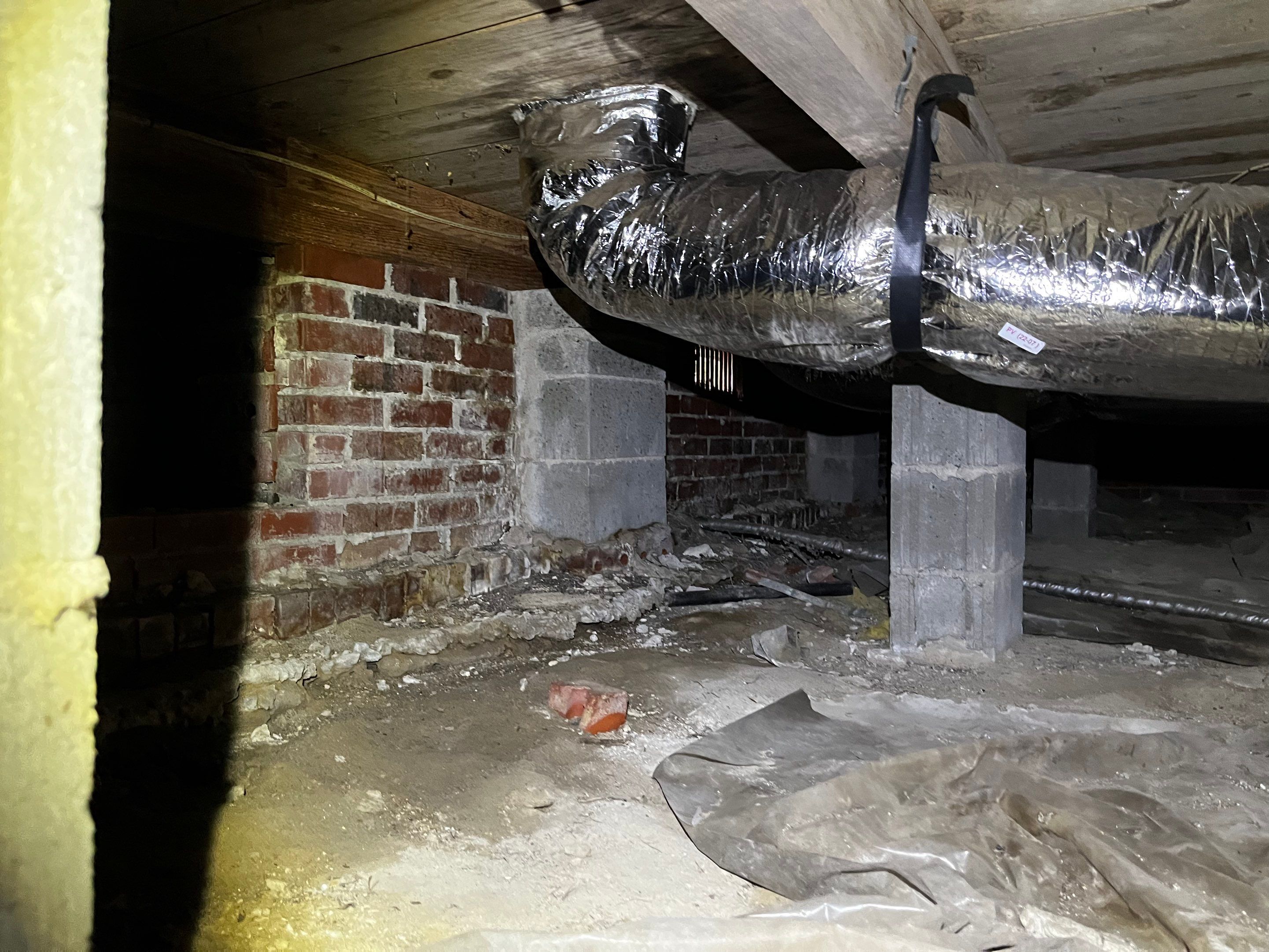 Impact Choice Encapsulation with new piers and crawlspace door. by Impact Crawlspace