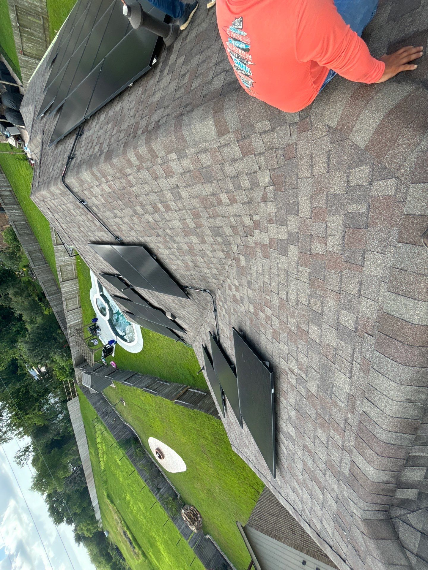 Hail Damage using Owen's Corning Duration (Lifetime) Shingles by Roof Repair Company