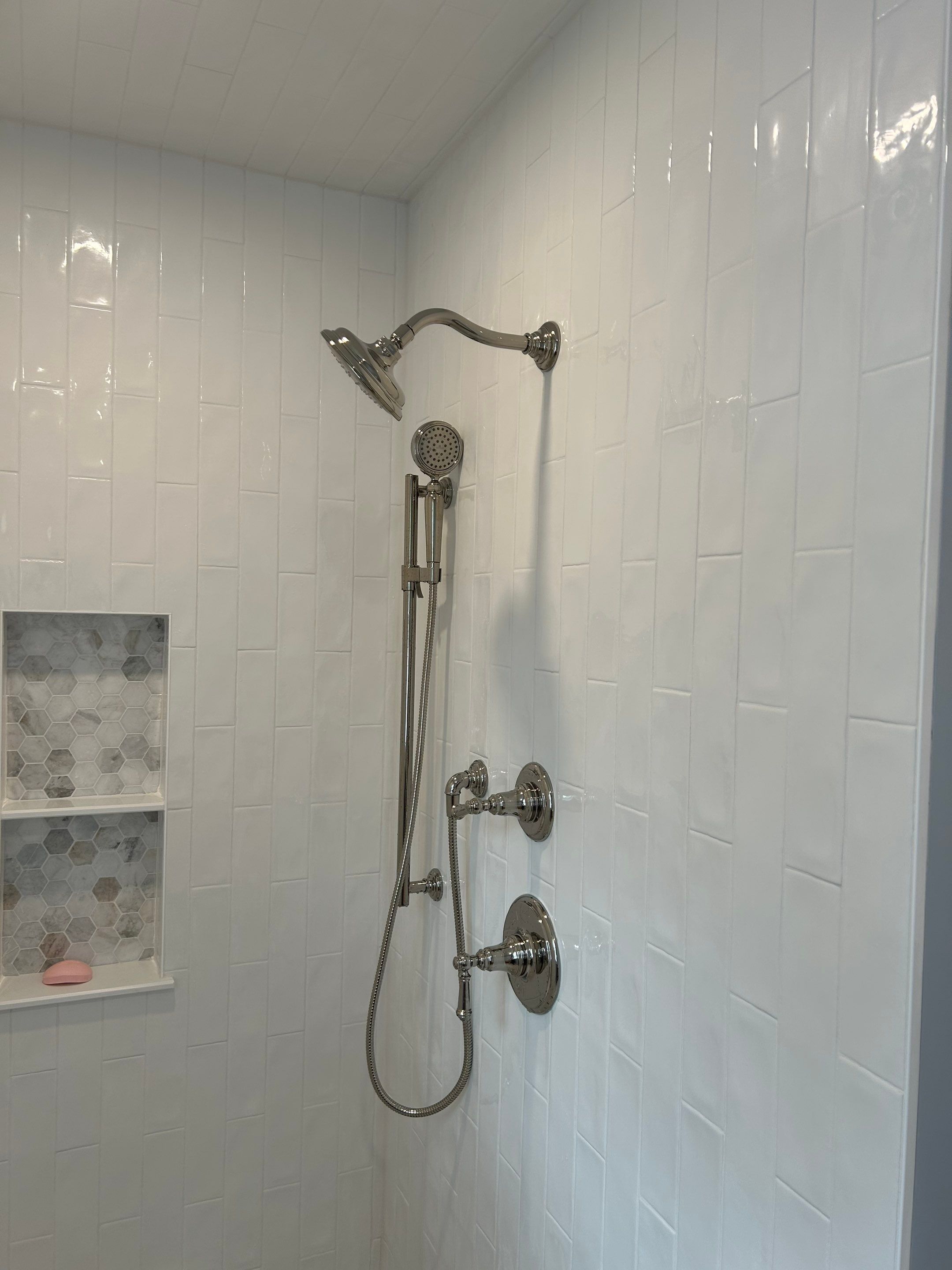 Shower Enclosure using Tempered Low Iron Shower Glass by Cheshire Glass Company