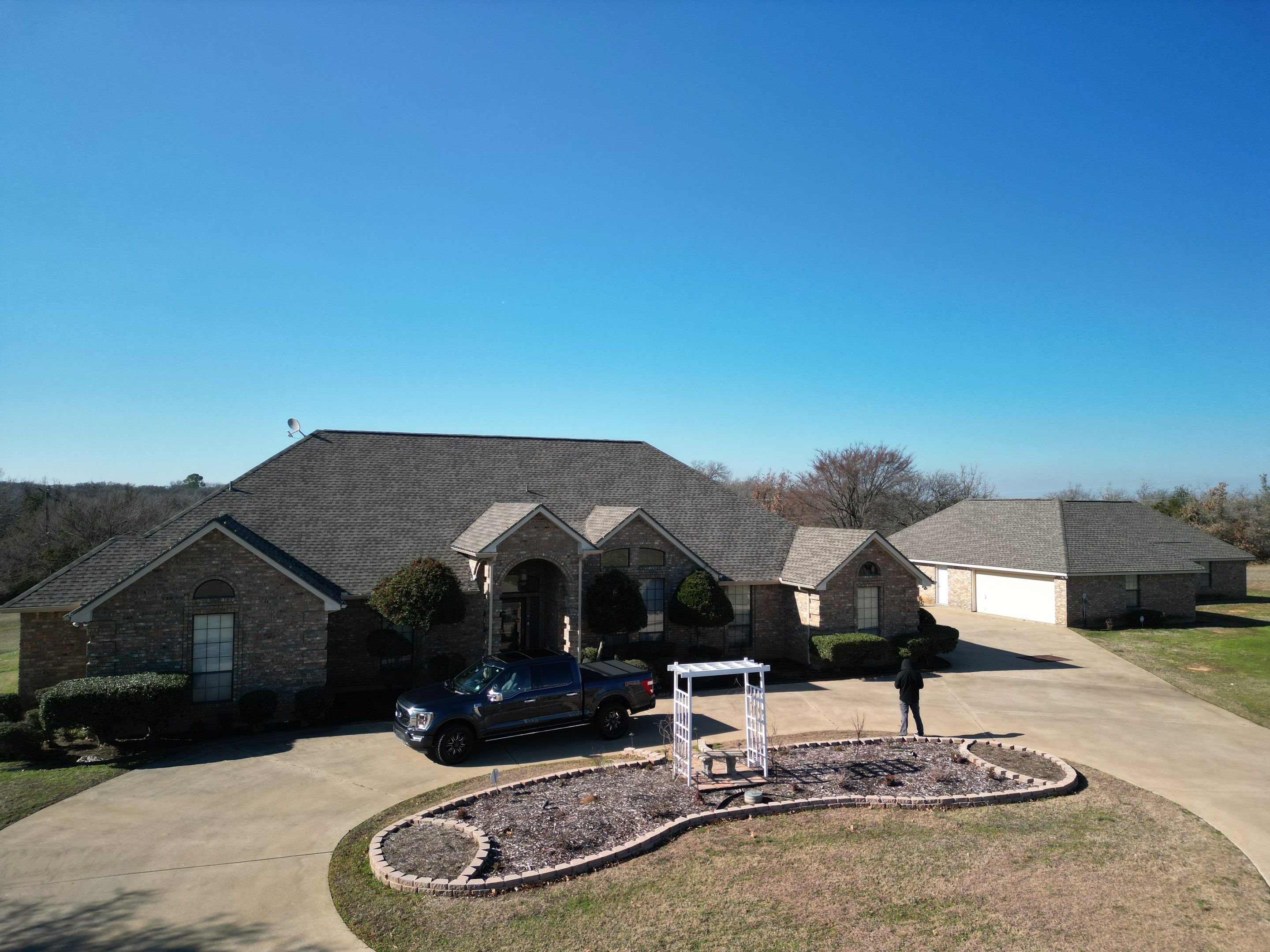 Rendon Forth Worth Texas Large Estate - Roofing Installation using GAF Timberline Armorsheild 2 Class 4 Impact Resistant Shingle System by First United Roofing & Construction