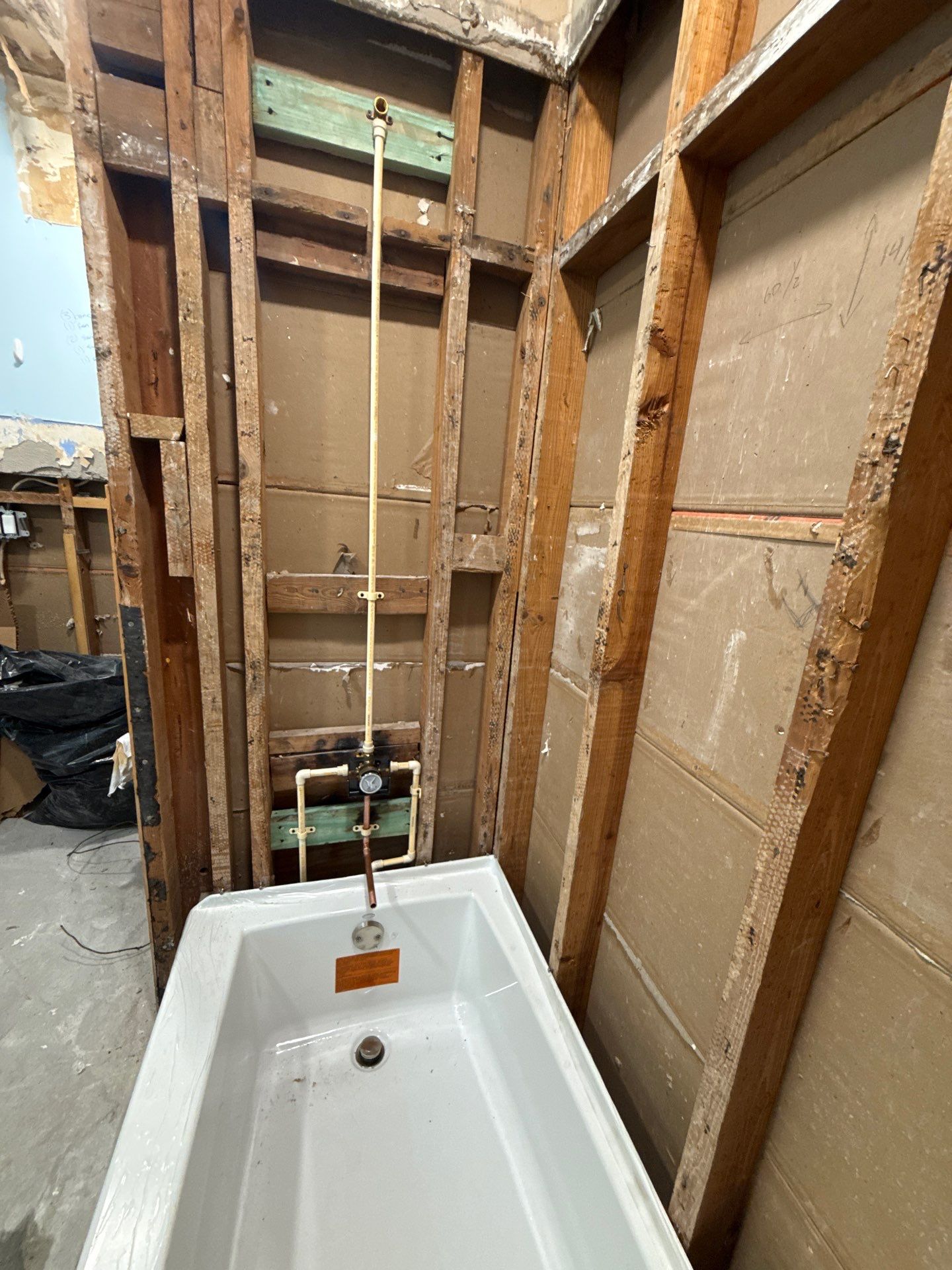 Residential Bathroom Plumbing Rough-In and Tub Installation in Tampa by All Hours Plumber
