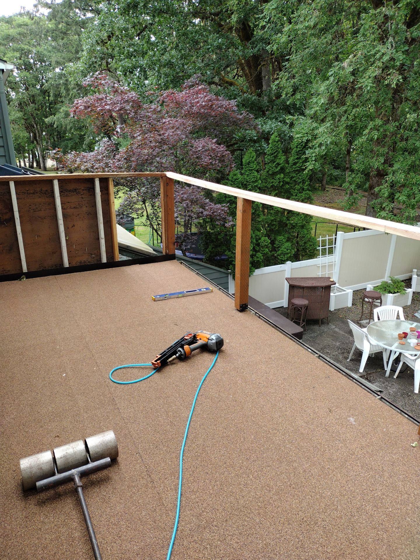 Residential Deck Replacement  using Certainteed Flintlastic SA Cap by Orezona Building & Roofing Company, Inc.