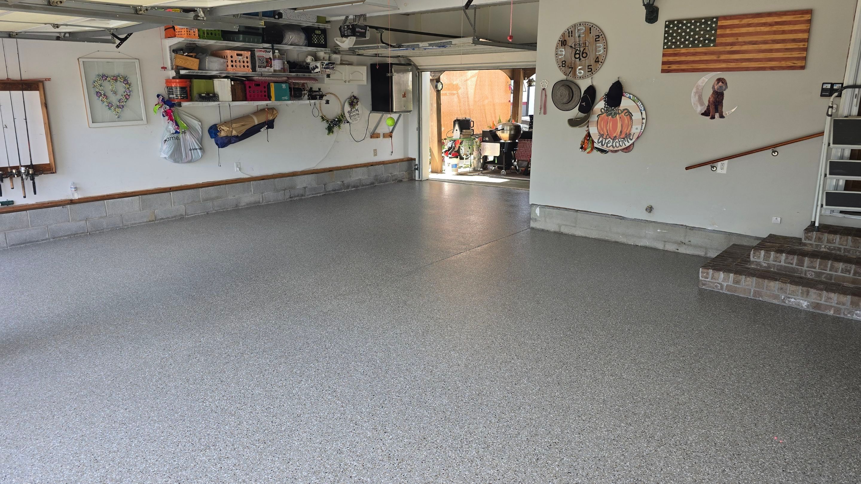 Garage Using Creekbed by Elite Floor Solutions