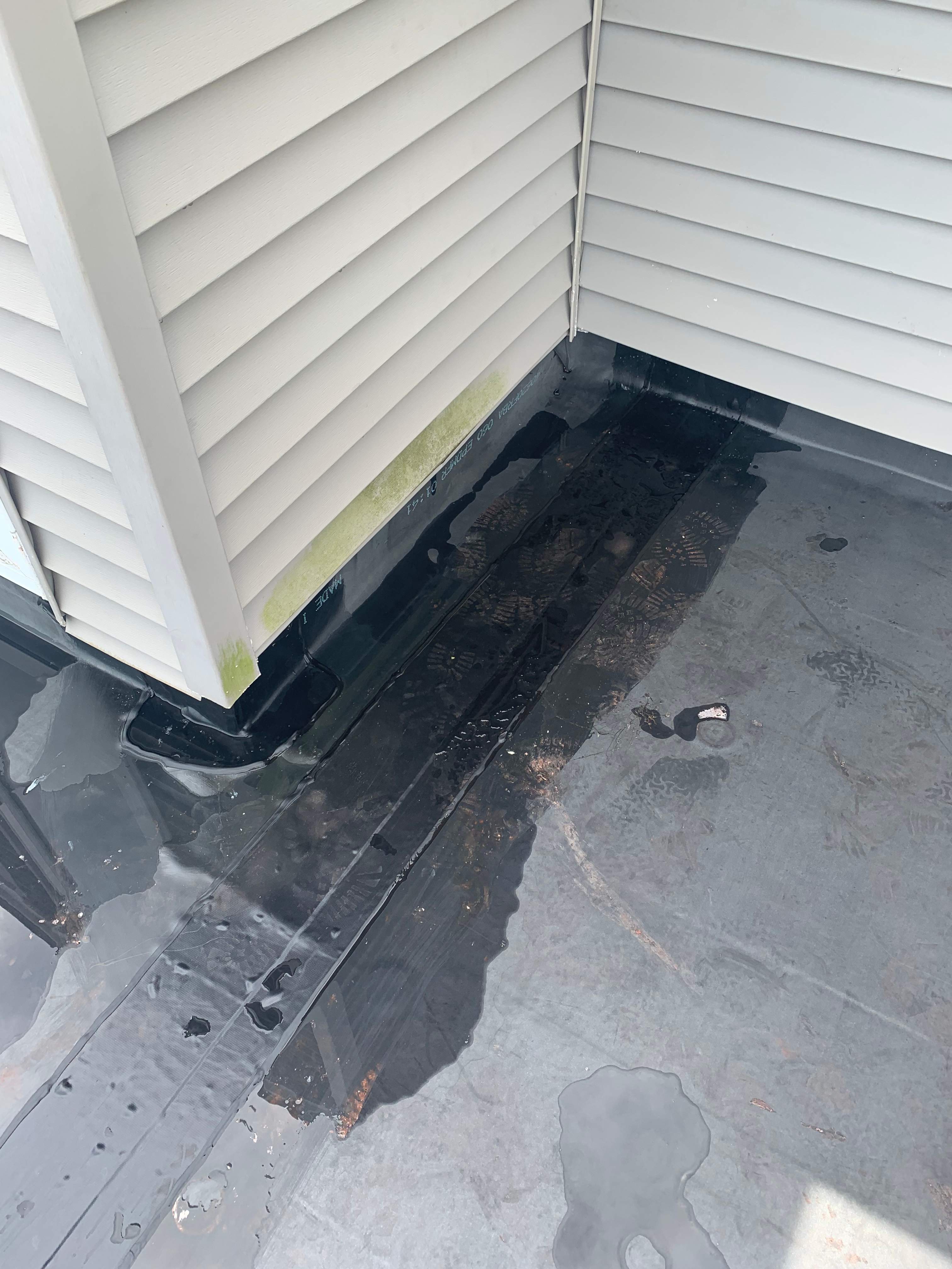 Deck Installation using trex over epdm roof by A Plus Exterior