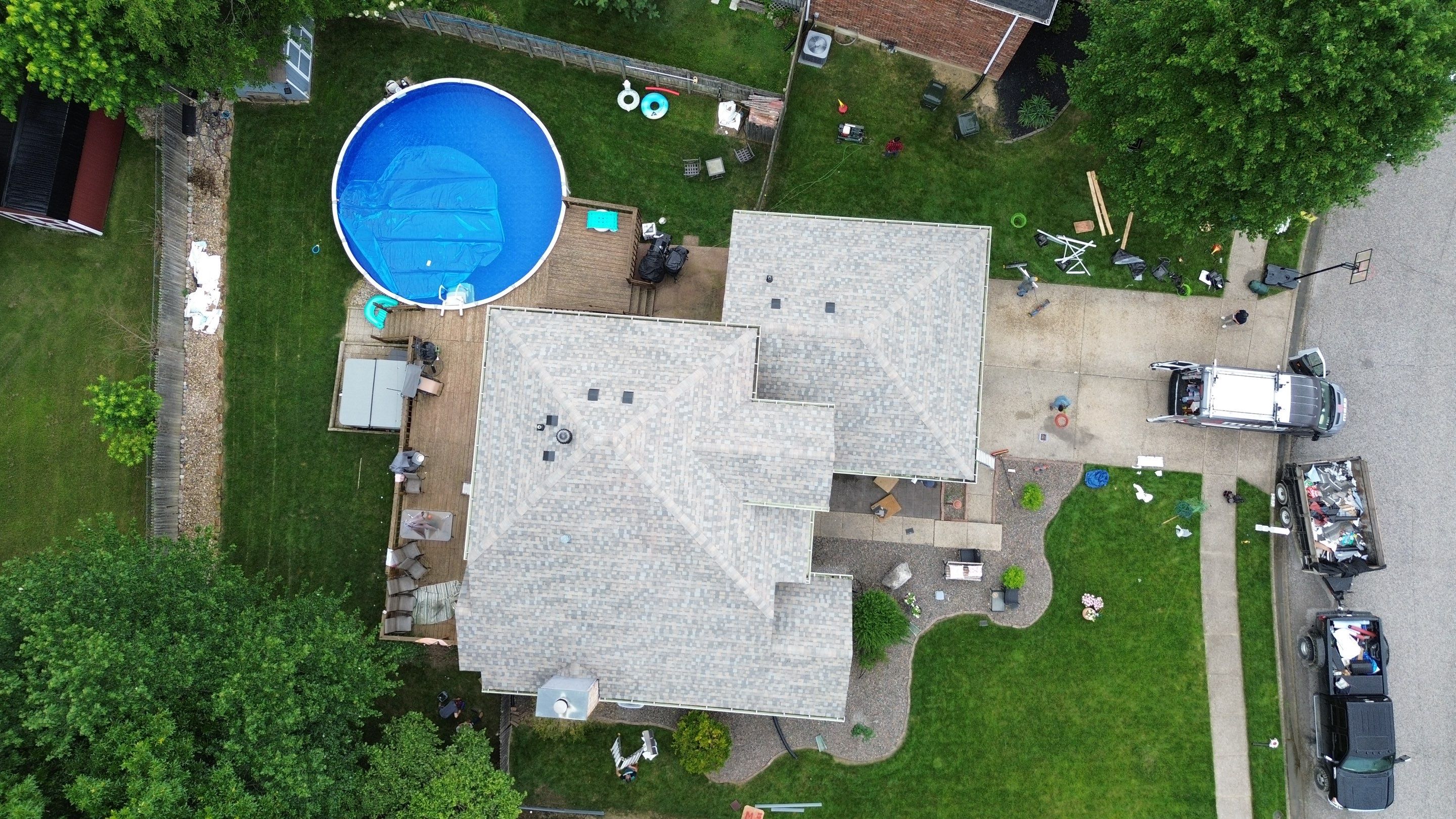 Project in New Albany by Moss Roofing